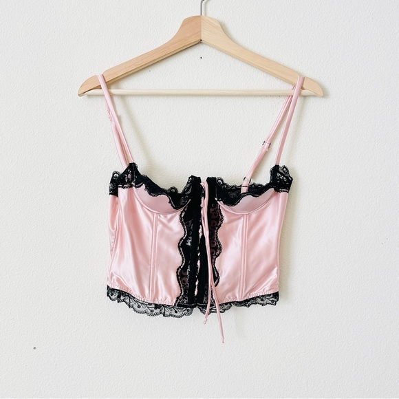 Victoria's Secret Other - NWT Victoria’s Secret SMALL vintage satin lace trim bustier bra